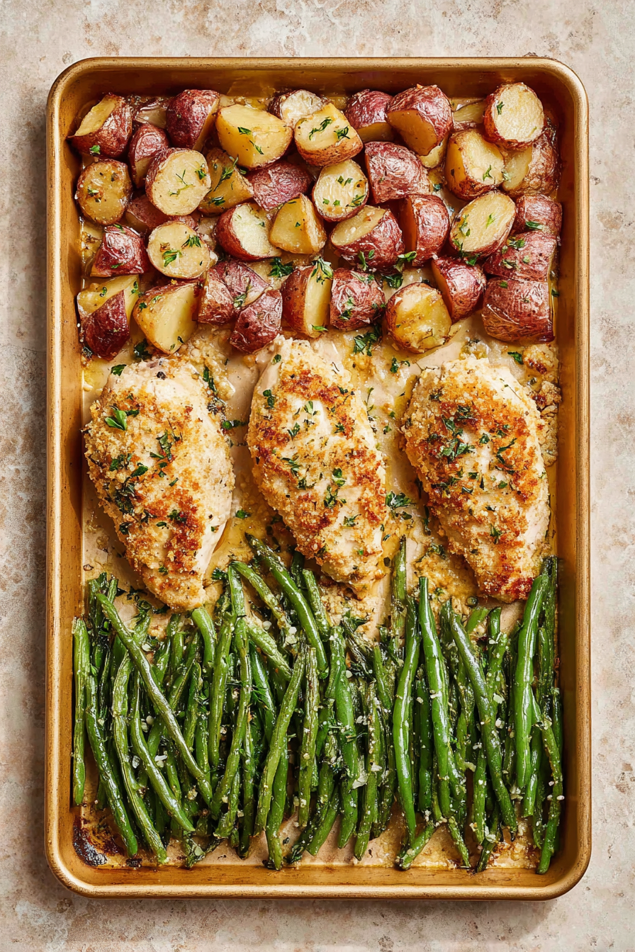 The Best Parmesan Crusted Chicken Sheet Pan Recipe