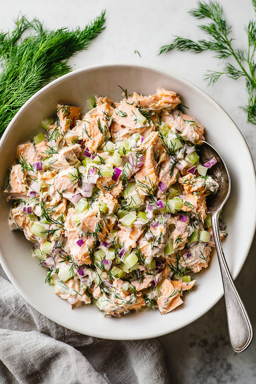 The Perfect Flaky Salmon Salad 1