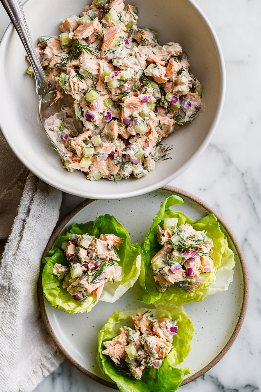 The Perfect Flaky Salmon Salad