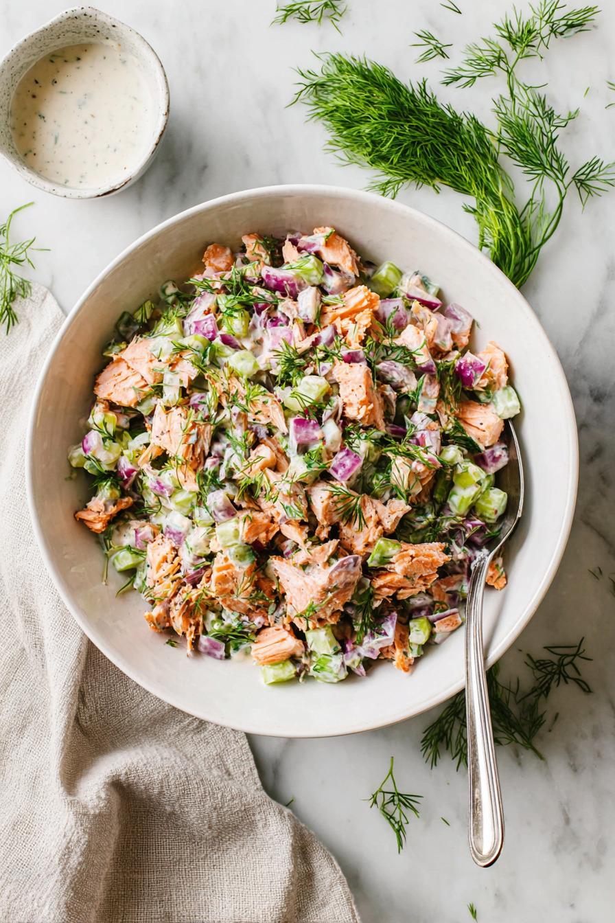 The Perfect Flaky Salmon Salad