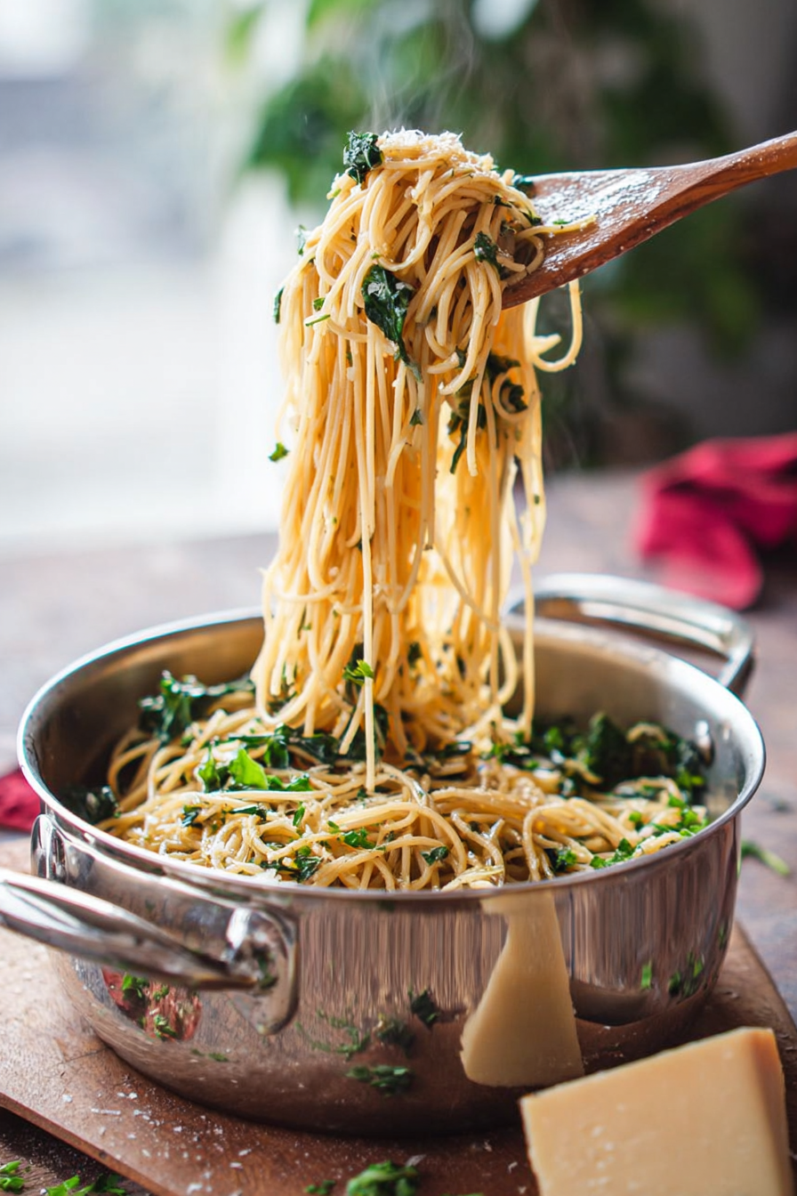 The Perfect Garlic Butter Spaghetti with Herbs