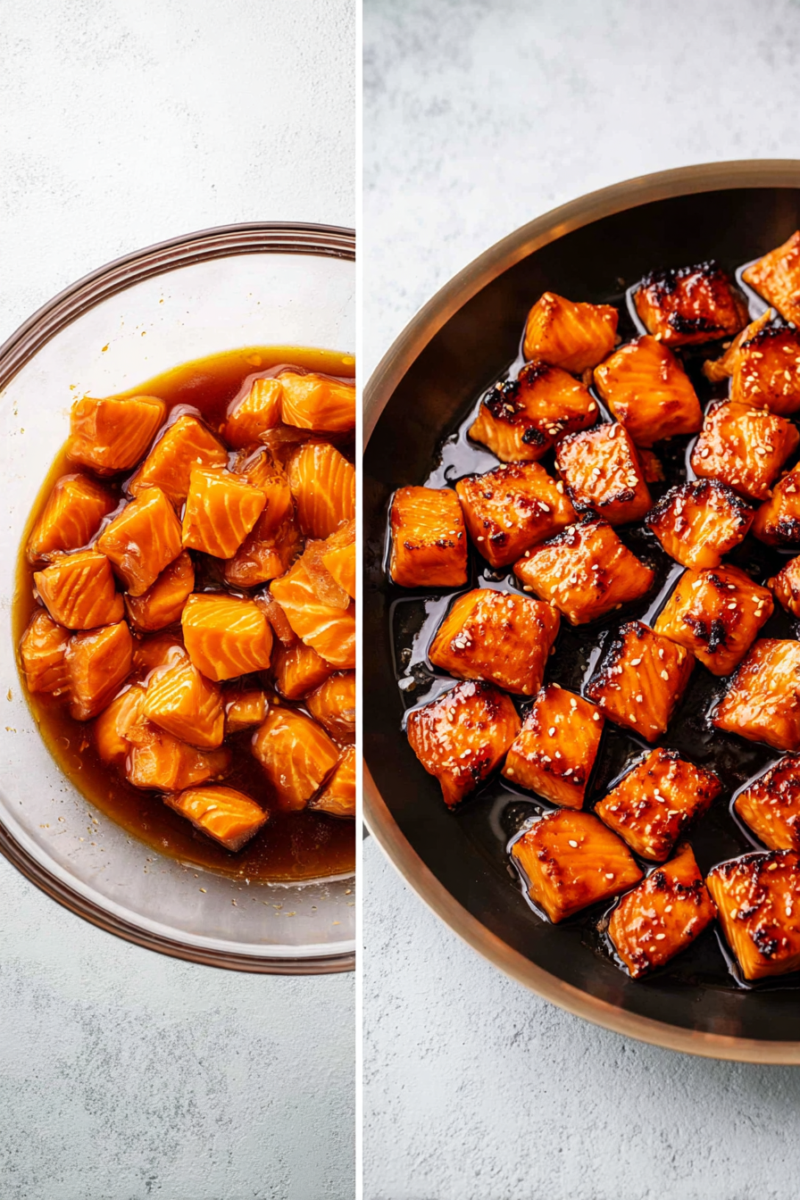 The Perfect Honey Sriracha Salmon Bowls