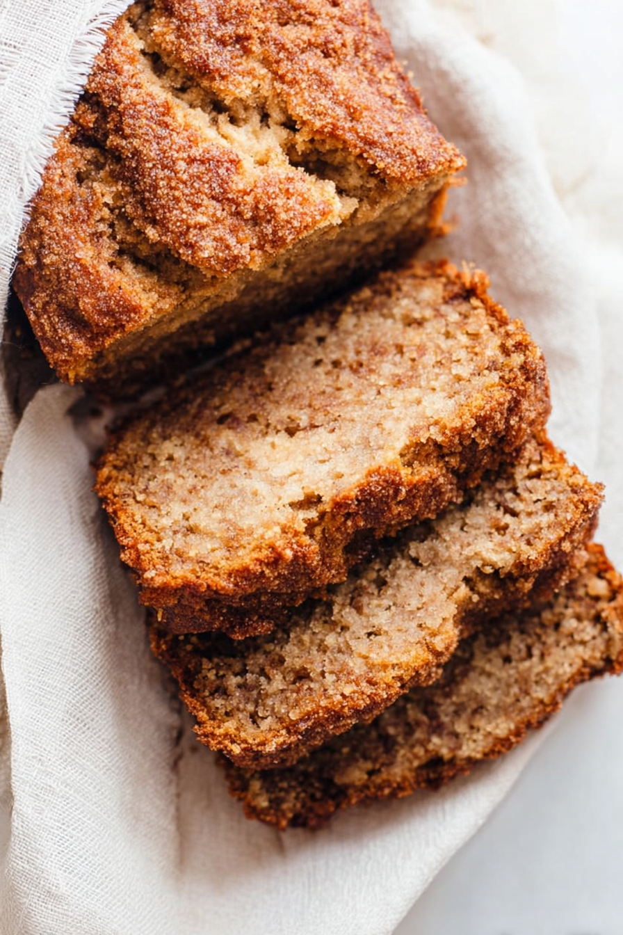 The The Perfect Whole Wheat Cinnamon Crunch Banana Bread