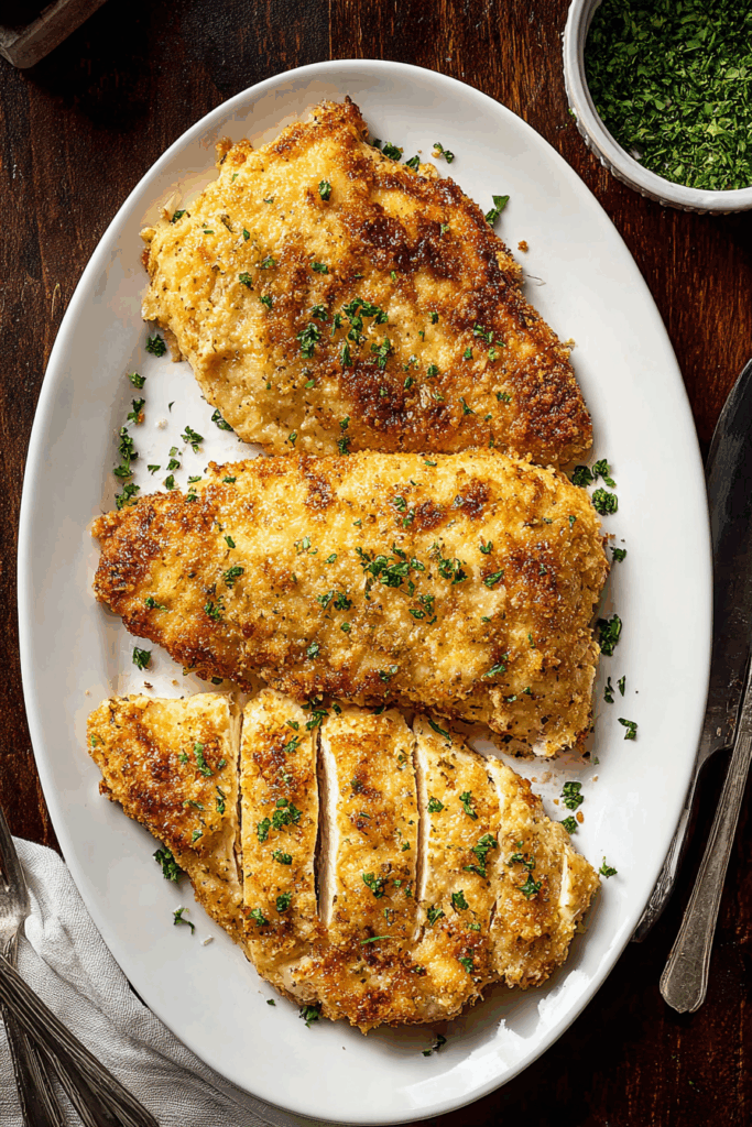 Easy Baked Parmesan Crusted Chicken with Mayo