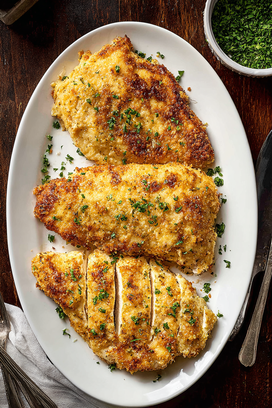 Baked Mayonnaise Parmesan Chicken