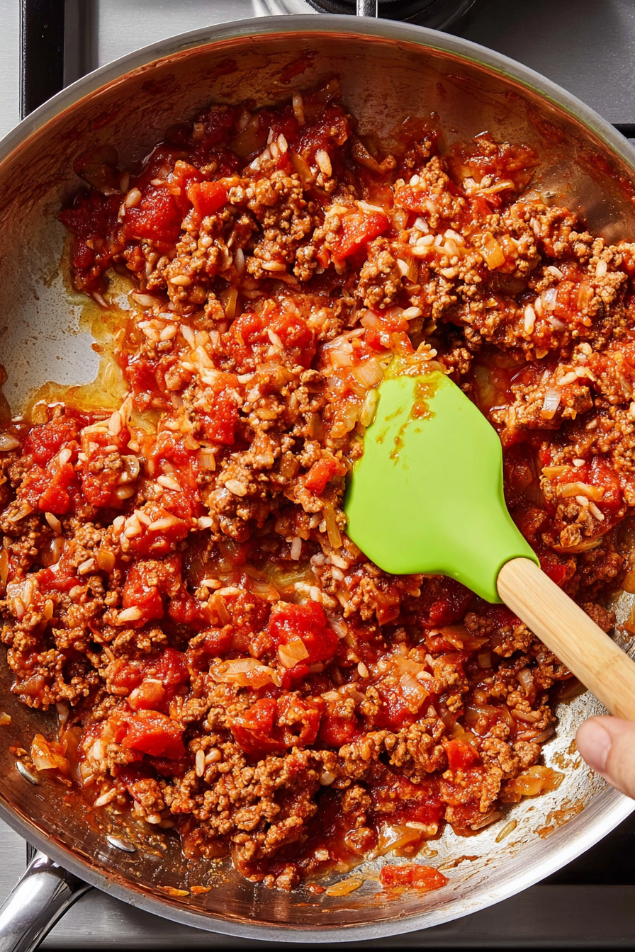 Classic Beef & Rice Stuffed Peppers