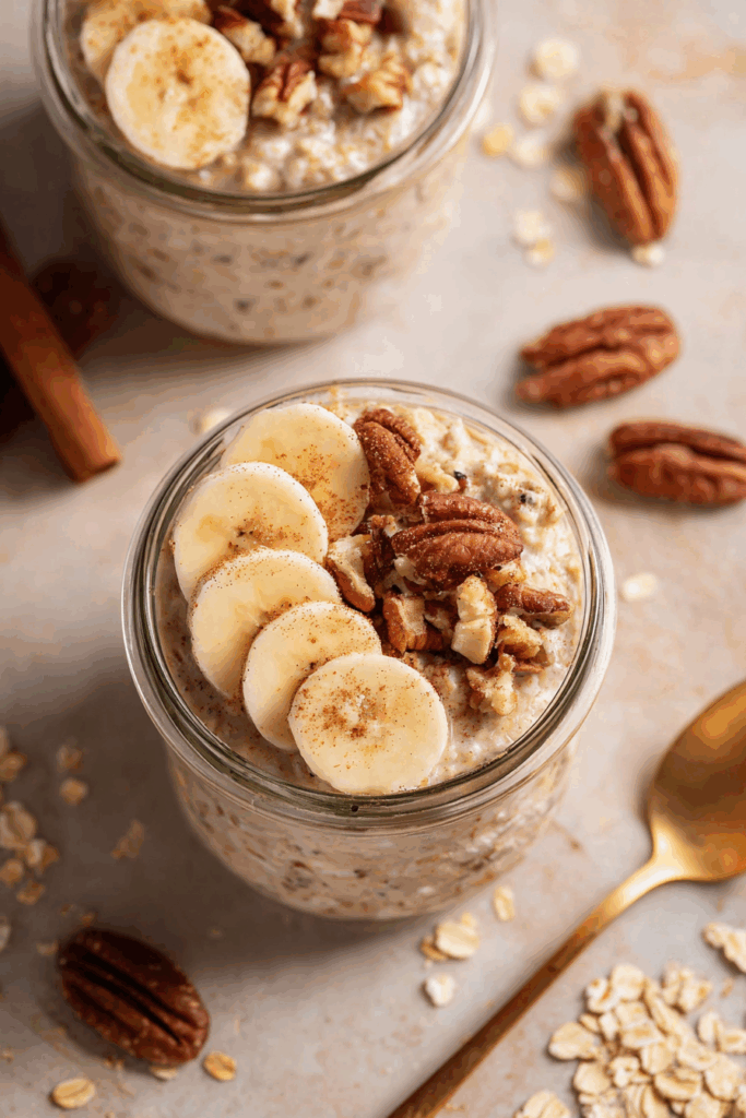 Creamy Banana Bread Overnight Oats Creamy Banana Bread Overnight Oats