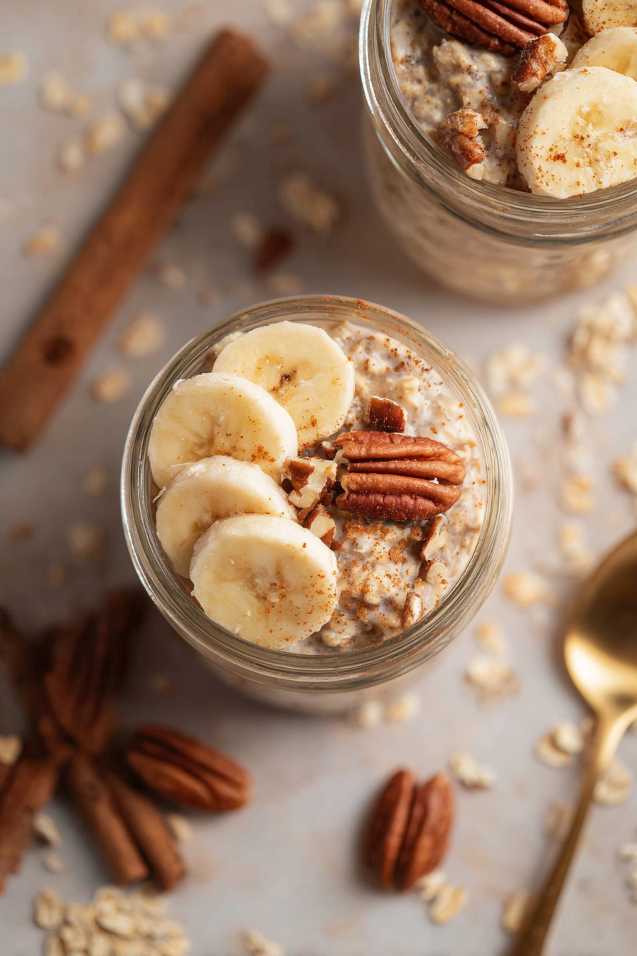 Creamy Banana Bread Overnight Oats Creamy Banana Bread Overnight Oats