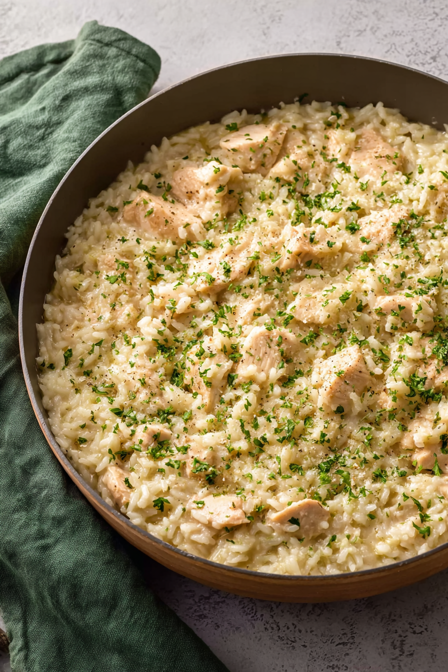 Creamy Parmesan Chicken & Rice