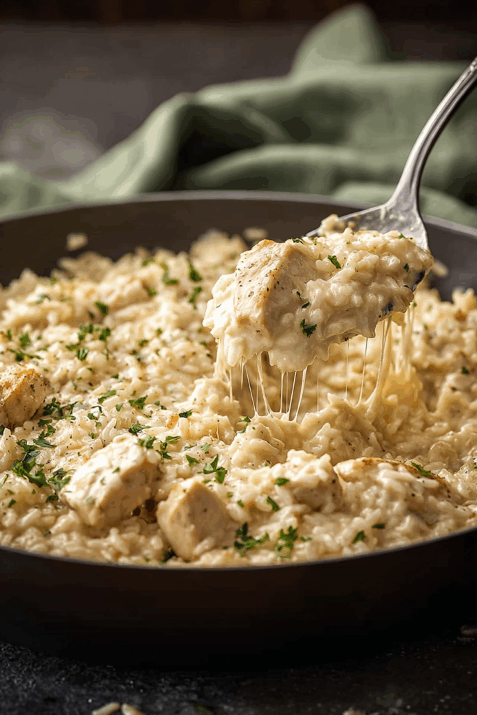 Creamy Parmesan Chicken & Rice