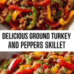 Delicious Ground Turkey and Peppers Skillet