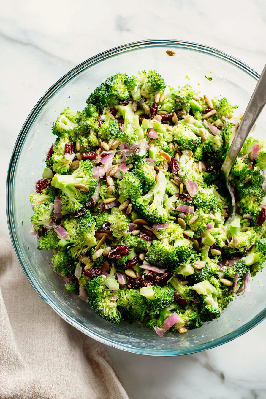 Easy Crunchy Broccoli Salad with Honey–Mustard Dressing