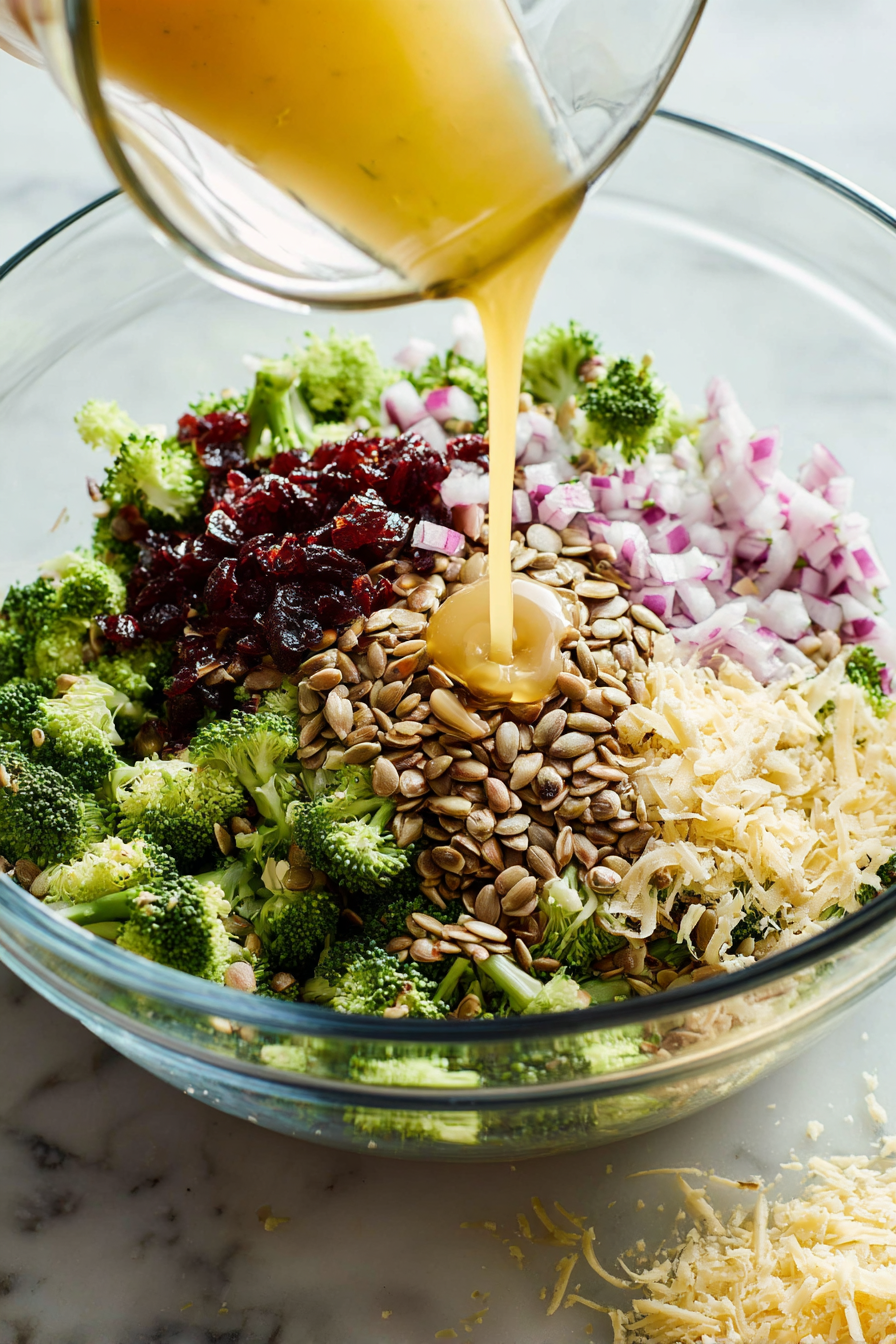 Easy Crunchy Broccoli Salad with Honey–Mustard Dressing