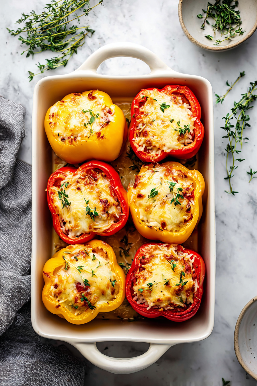 Easy Delicious Italian Stuffed Peppers Easy Delicious Italian Stuffed Peppers