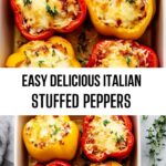 Easy Delicious Italian Stuffed Peppers Easy Delicious Italian Stuffed Peppers