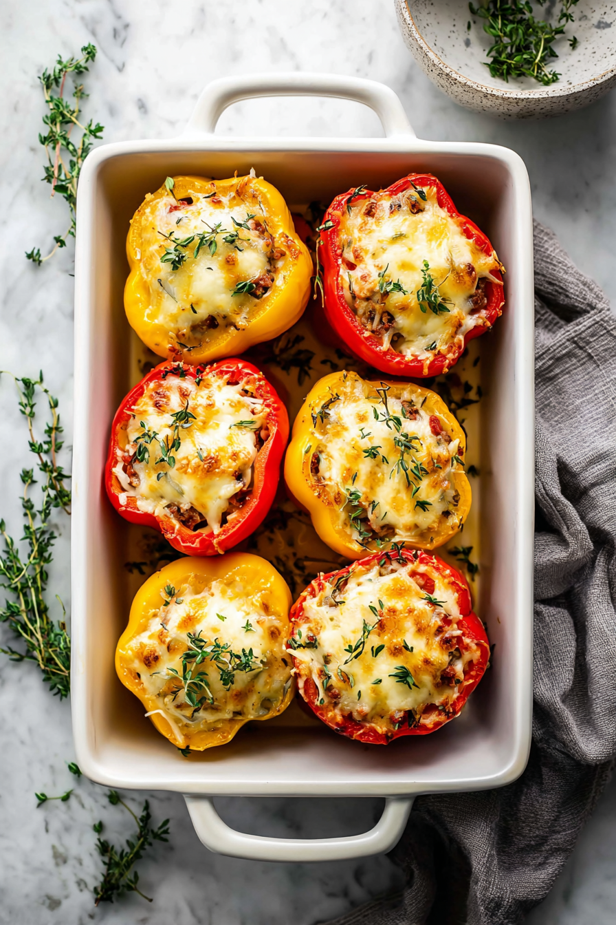 Easy Delicious Italian Stuffed Peppers Easy Delicious Italian Stuffed Peppers