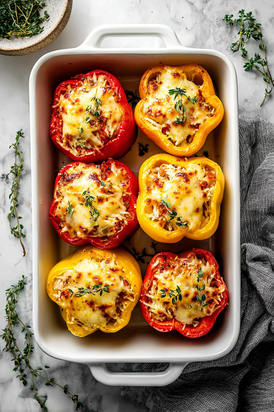 Easy Delicious Italian Stuffed Peppers Easy Delicious Italian Stuffed Peppers