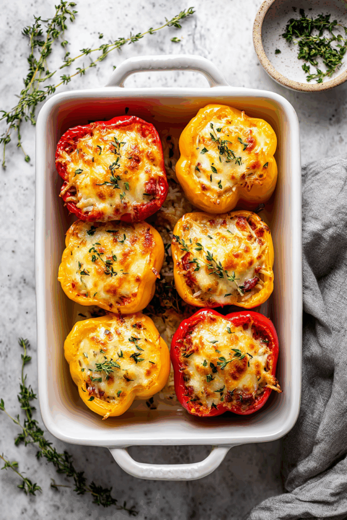 Easy Delicious Italian Stuffed Peppers Easy Delicious Italian Stuffed Peppers