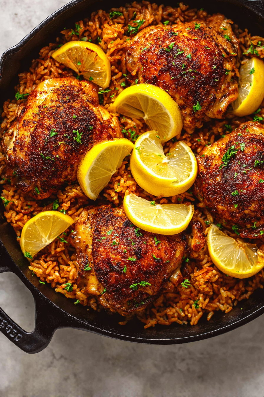 Easy Delicious One-Pan Spanish Chicken and Rice 3