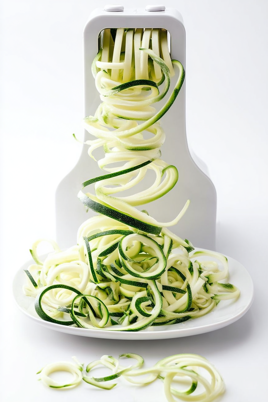 Easy Delicious Spinach & Parmesan Zucchini Noodles