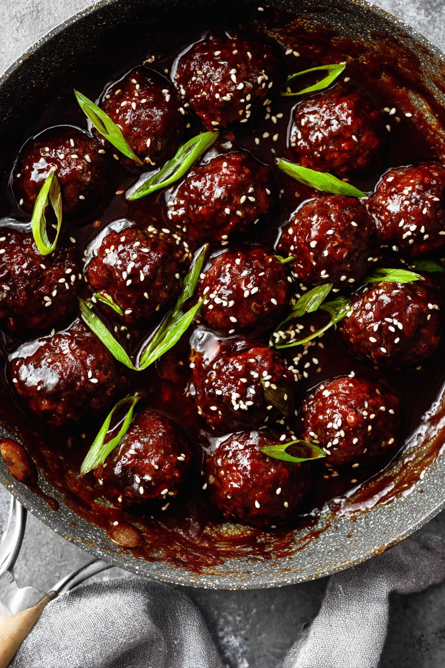 Easy Mongolian-Style Beef Meatballs