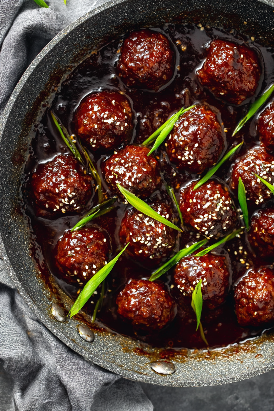 Easy Mongolian-Style Beef Meatballs