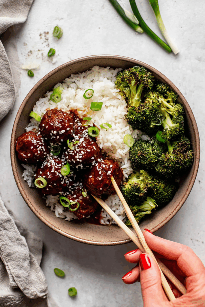 Easy Mongolian-Style Beef Meatballs