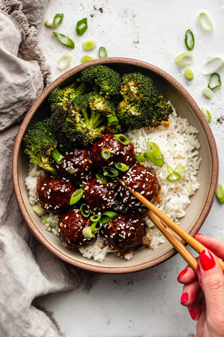 Easy Mongolian-Style Beef Meatballs