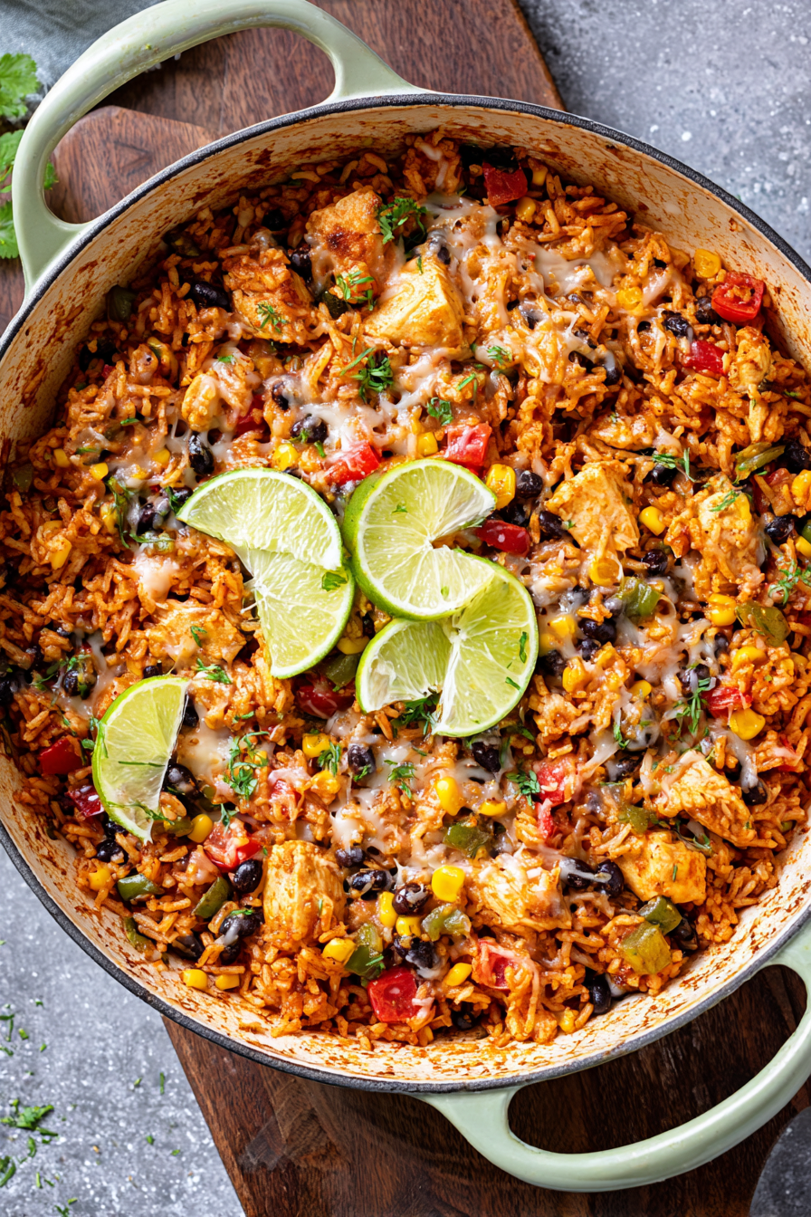 Easy One-Pan Cheesy Southwest Chicken & Rice Recipe 1