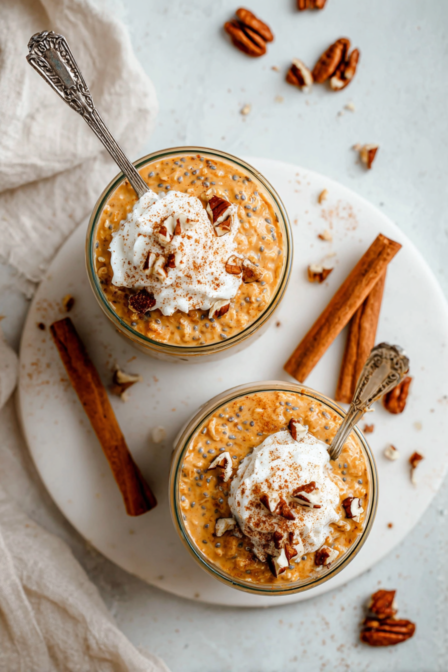 Easy Pumpkin Spice Overnight Oats with Chia