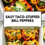 Easy Taco-Stuffed Bell Peppers Easy Taco-Stuffed Bell Peppers