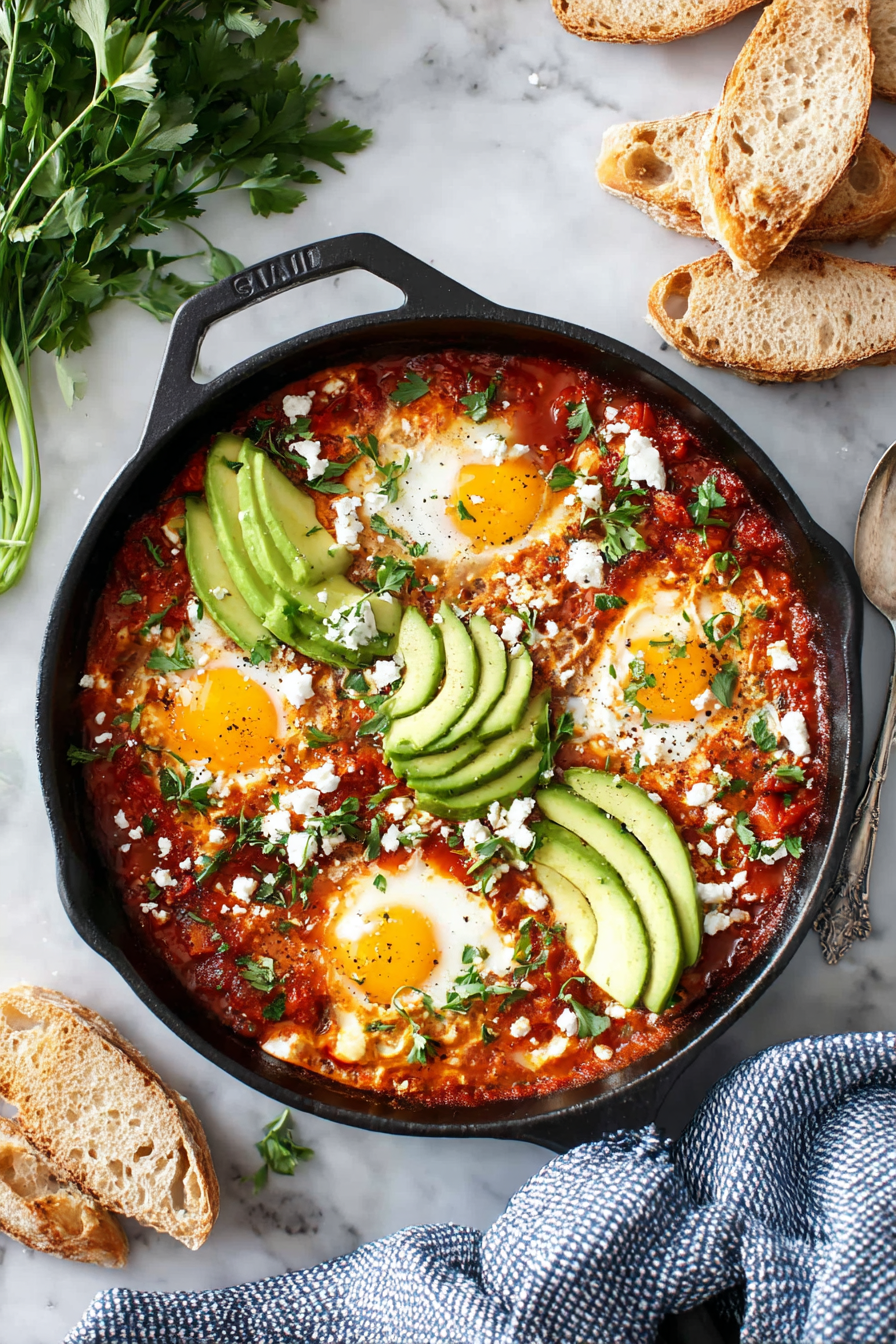 Easy Yummy Skillet Shakshuka with Eggs Easy Yummy Skillet Shakshuka with Eggs