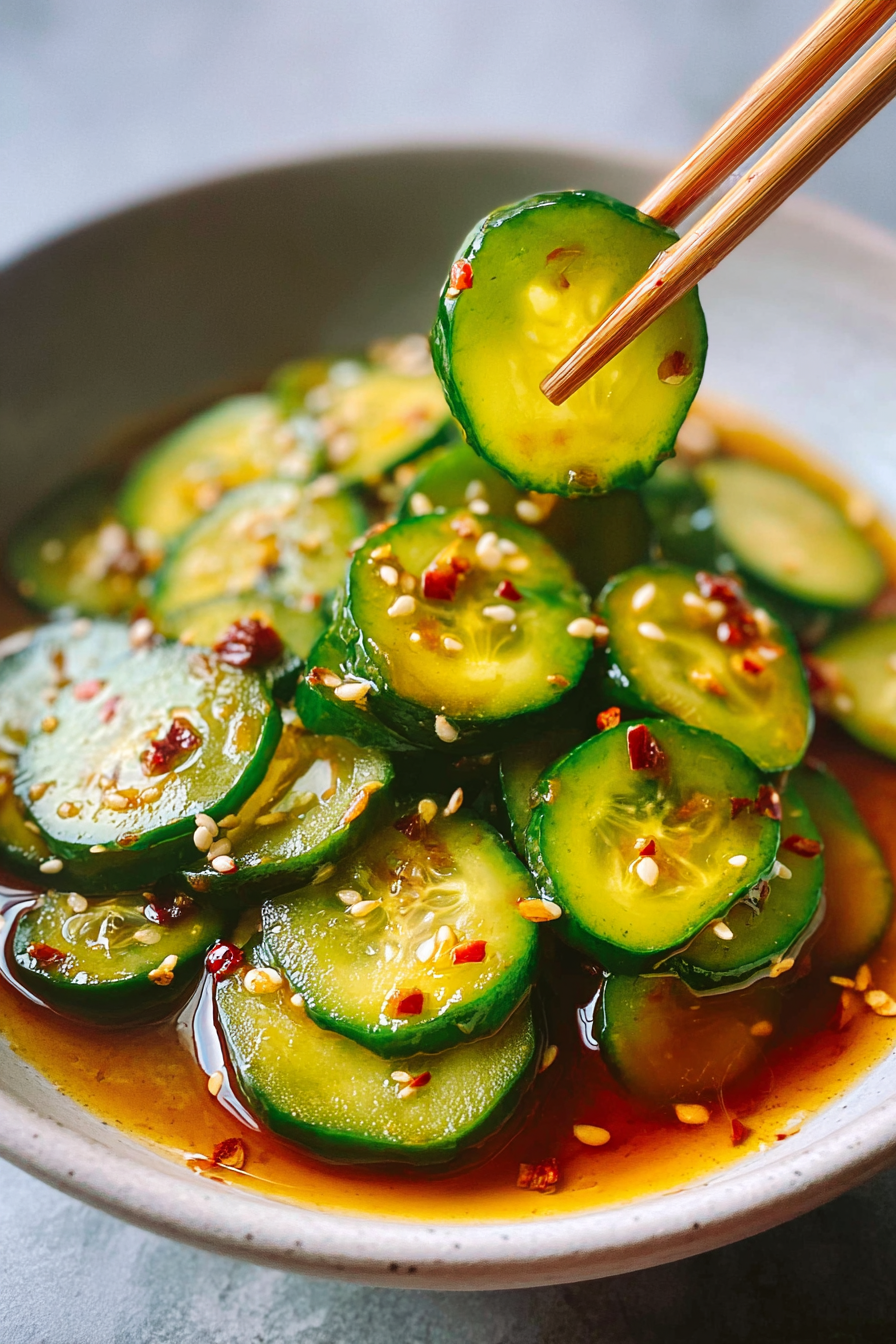 Fast Easy Asian Cucumber Salad