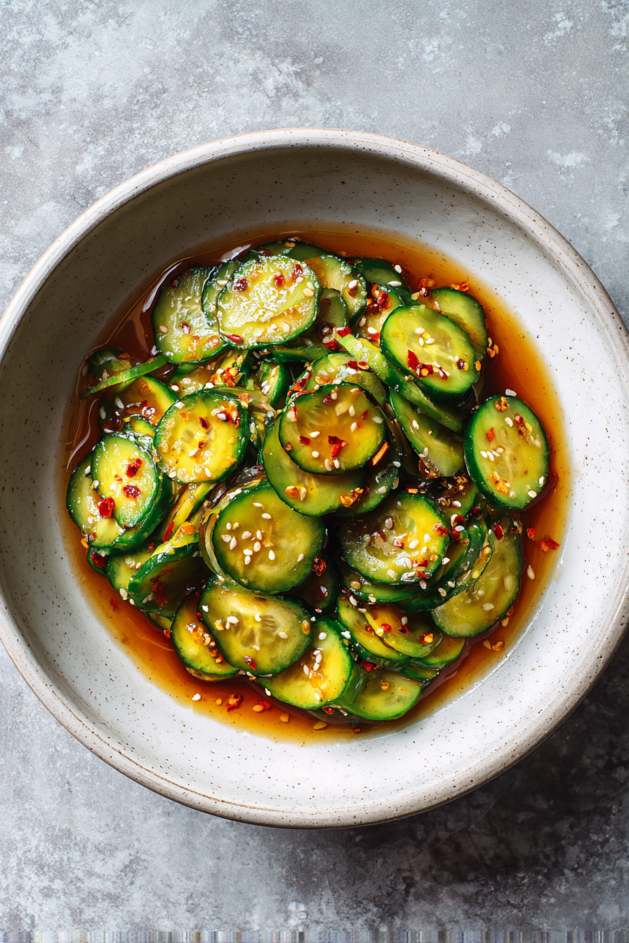 Fast Easy Asian Cucumber Salad