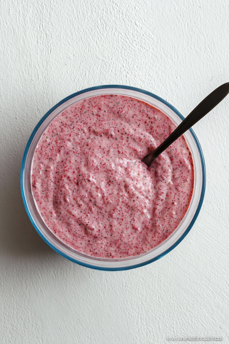 Healthy Raspberry Chia Pudding