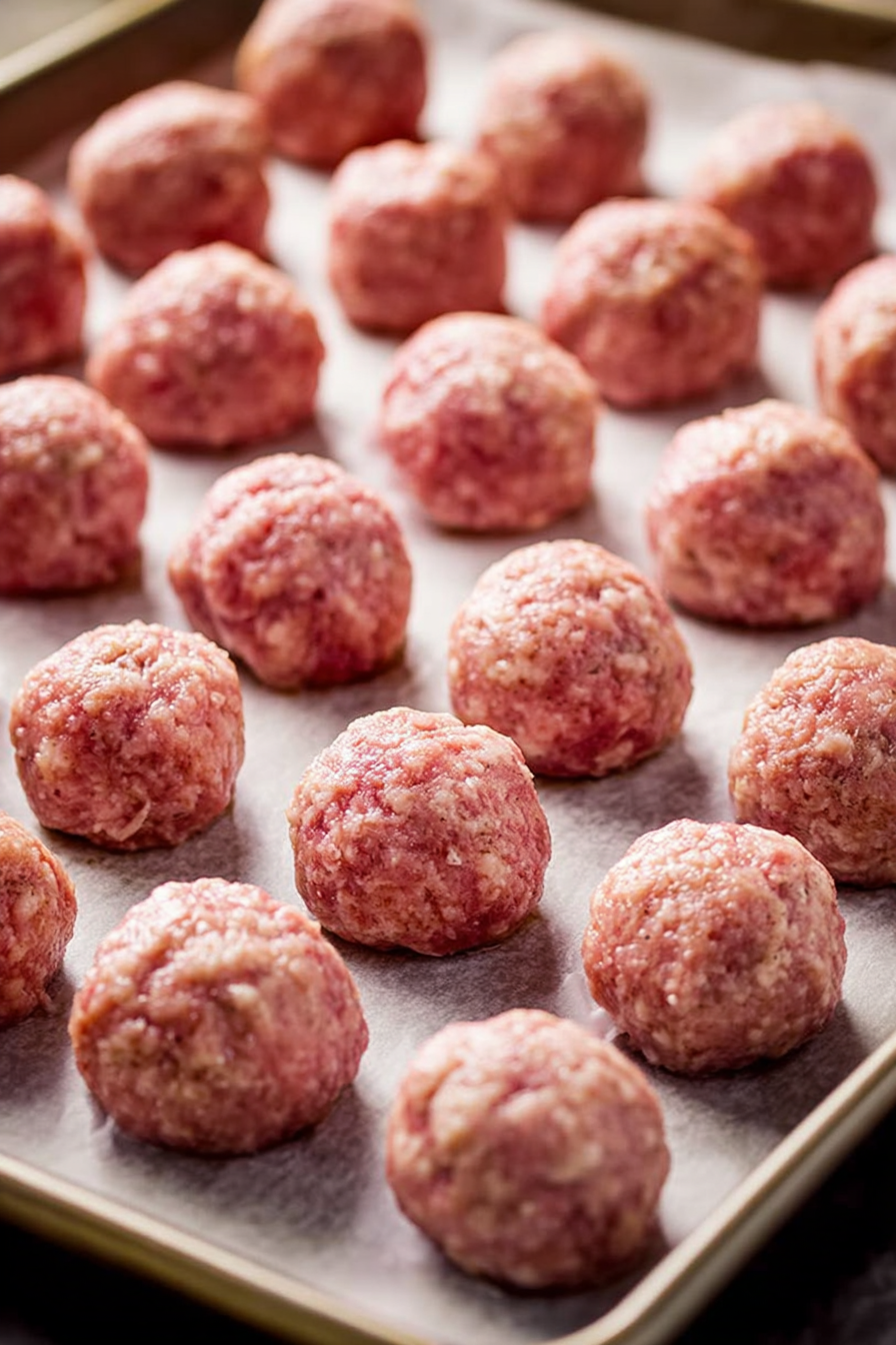 Juicy Oven-Baked Beef Meatballs