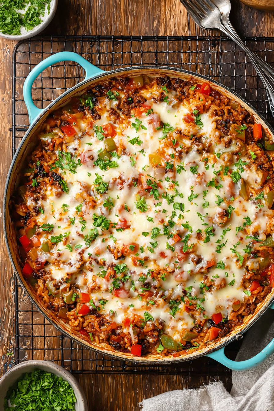 Oven-Baked Stuffed Pepper Casserole