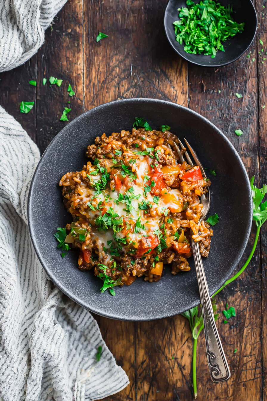 Oven-Baked Stuffed Pepper Casserole