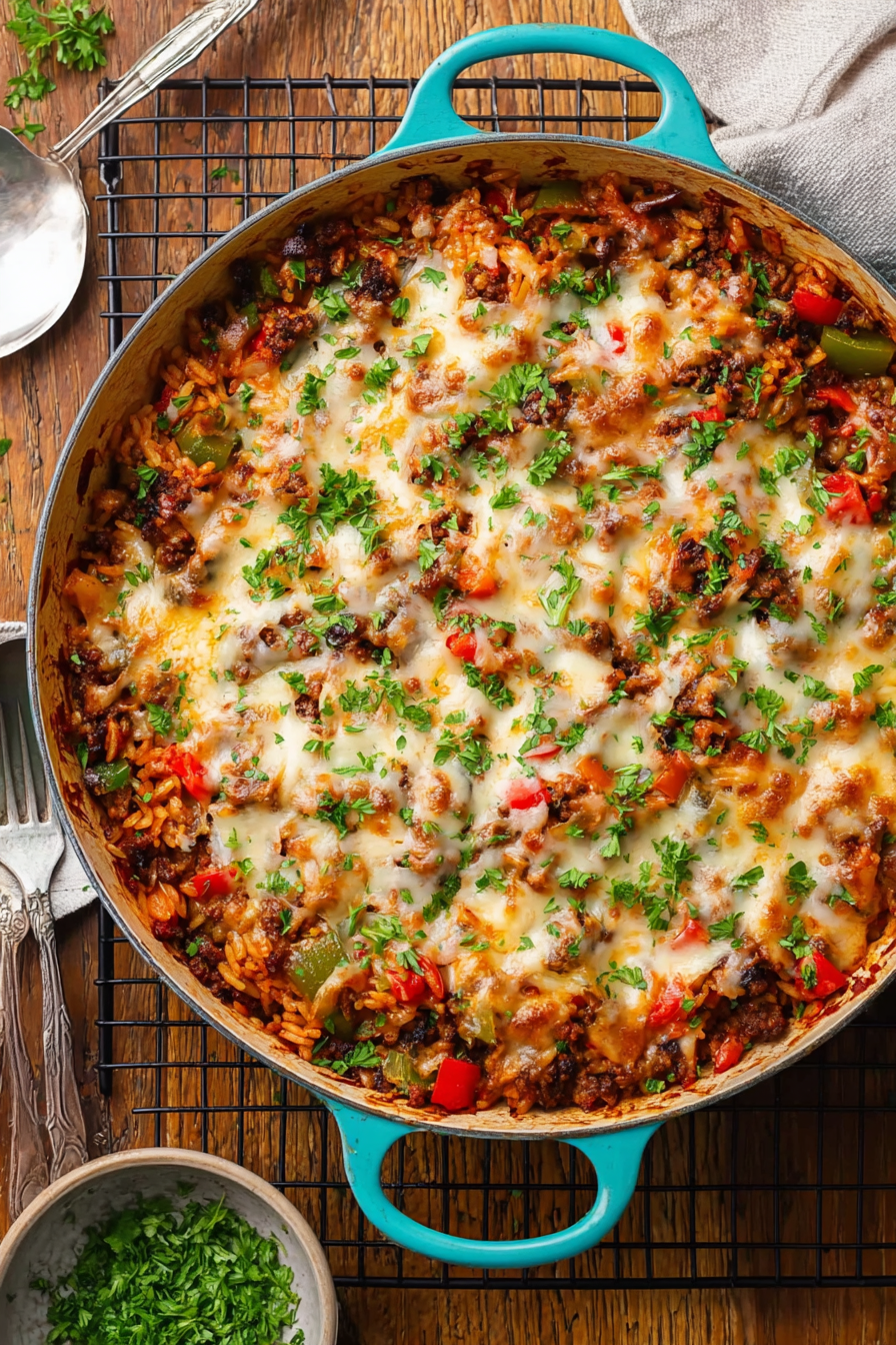 Oven-Baked Stuffed Pepper Casserole