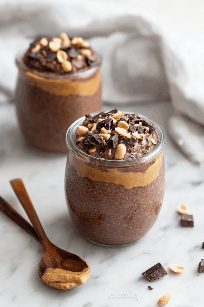 Peanut Butter Chocolate Chia Pudding