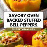 Savory Oven Backed Stuffed Bell Peppers