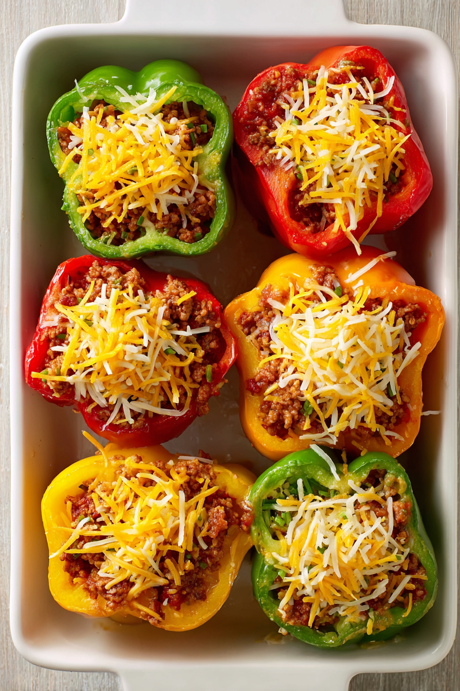 Simple Oven Baked Stuffed Bell Peppers Simple Oven Baked Stuffed Bell Peppers