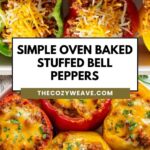 Simple Oven Baked Stuffed Bell Peppers Simple Oven Baked Stuffed Bell Peppers