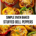 Simple Oven Baked Stuffed Bell Peppers Simple Oven Baked Stuffed Bell Peppers