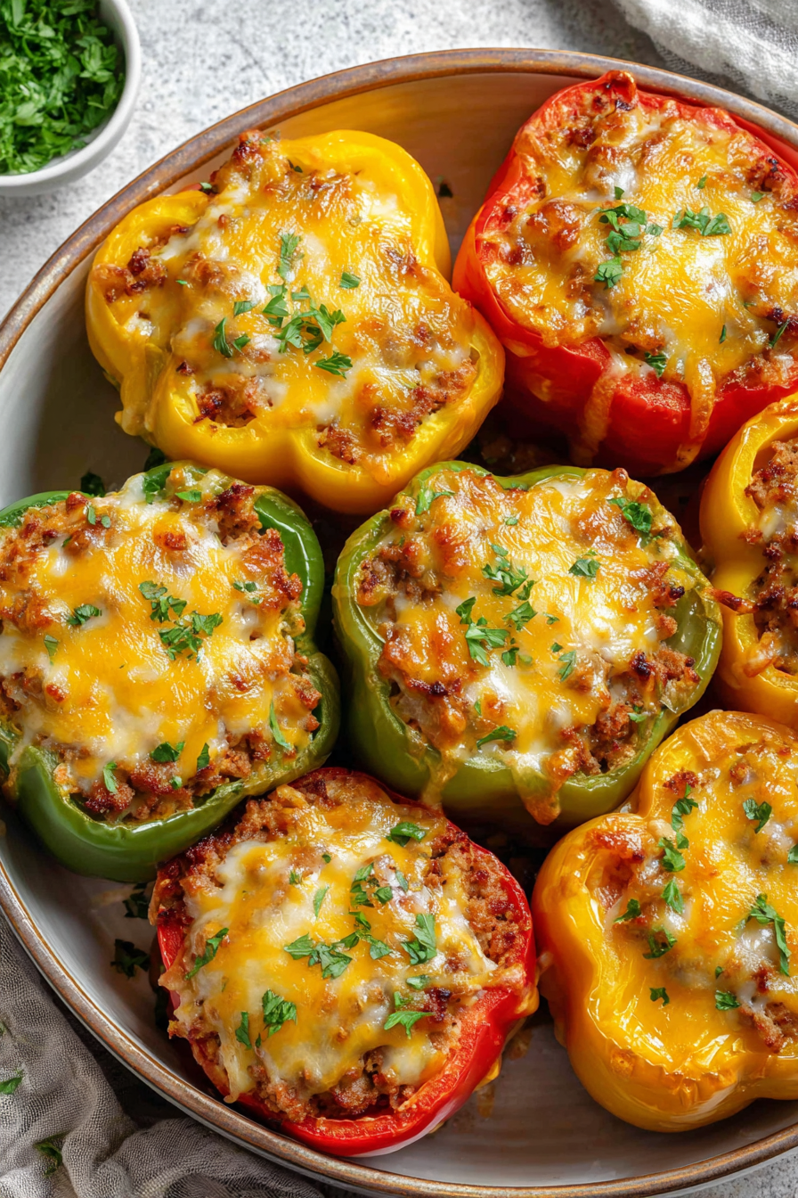 Simple Oven Baked Stuffed Bell Peppers Simple Oven Baked Stuffed Bell Peppers
