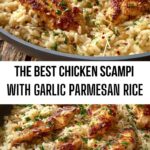 The Best Chicken Scampi Rice with Garlic Parmesan Flavor The Best Chicken Scampi Rice with Garlic Parmesan Flavor