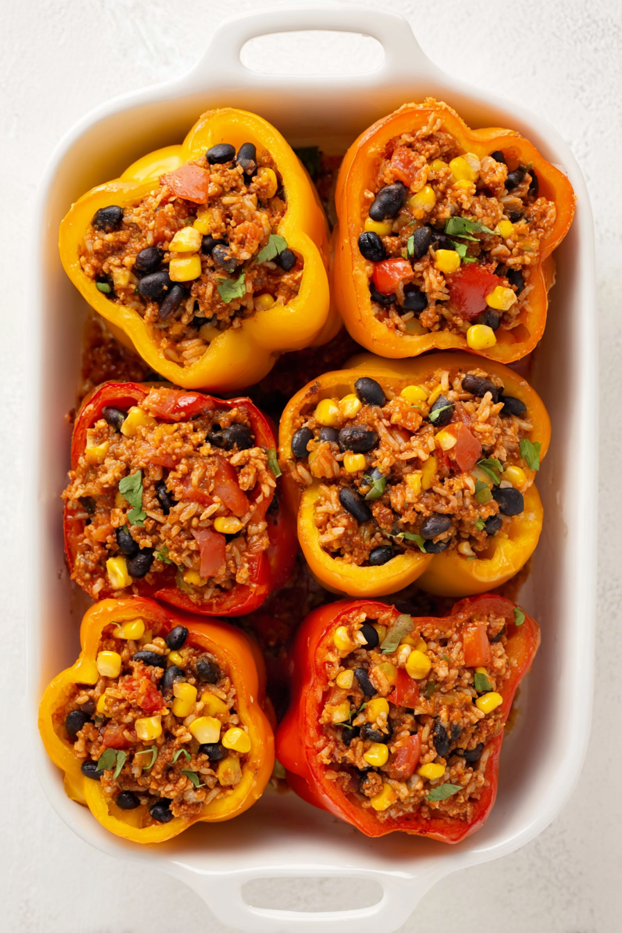 The Best Taco-Stuffed Bell Peppers Dinner Recipe The Best Taco-Stuffed Bell Peppers Dinner Recipe