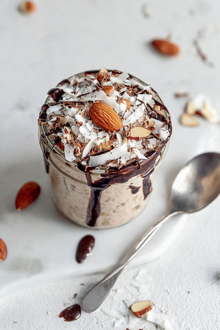 The Best Vegan Almond Joy–Inspired Overnight Oats The Best Vegan Almond Joy–Inspired Overnight Oats