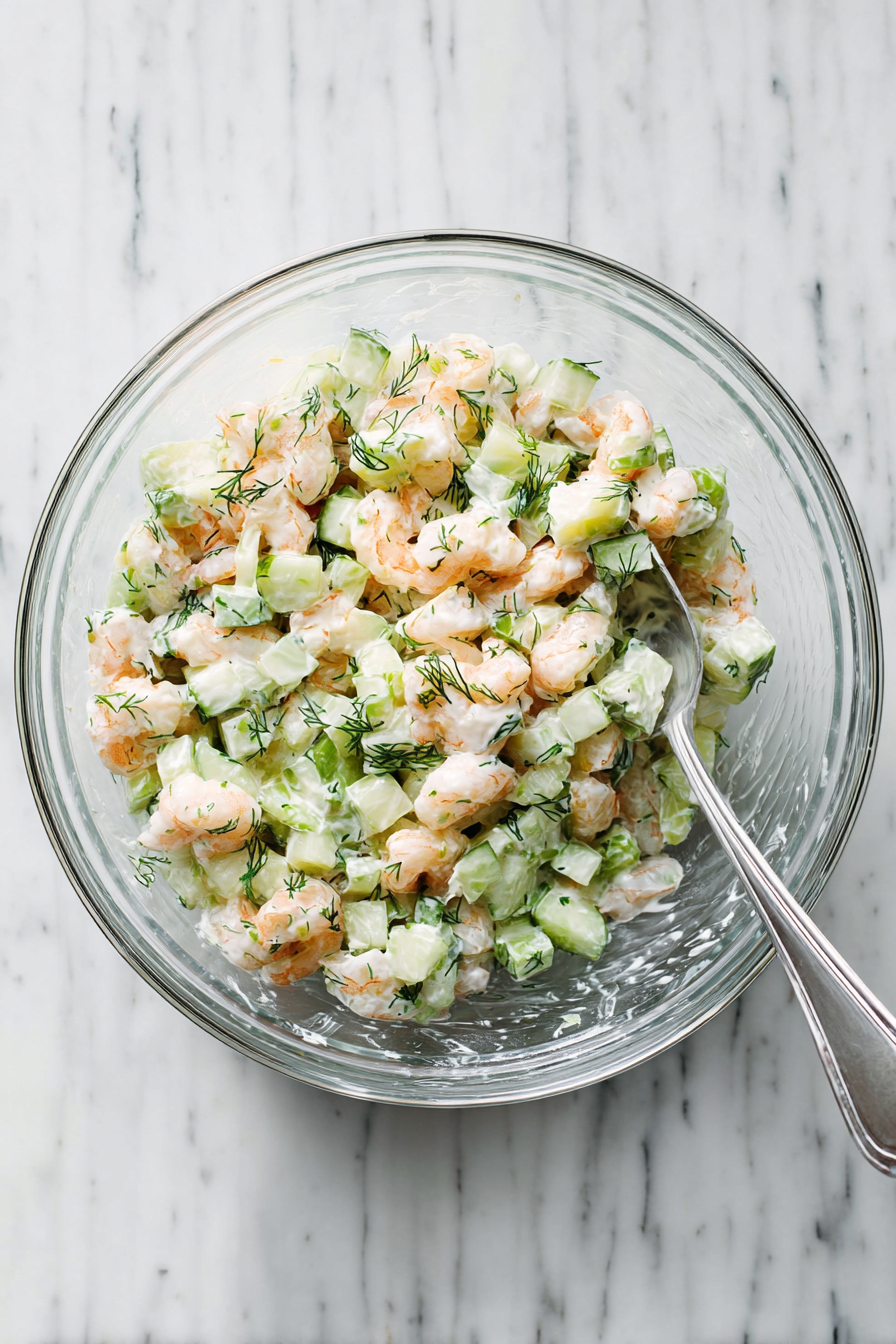 The Perfect Cucumber Shrimp Salad