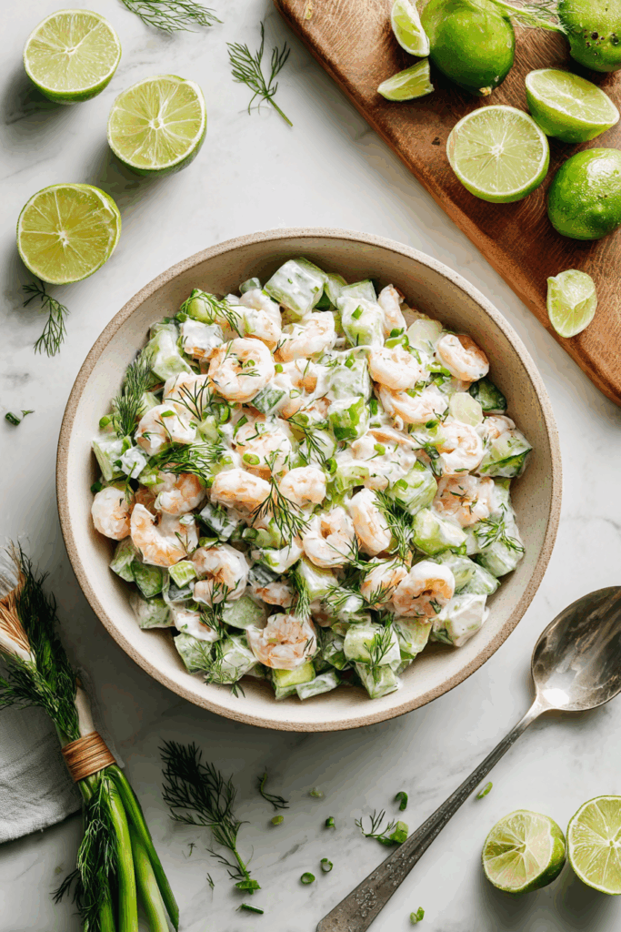 The Perfect Cucumber Shrimp Salad